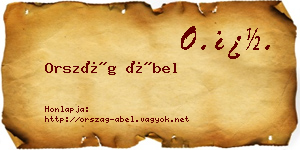 Ország Ábel névjegykártya